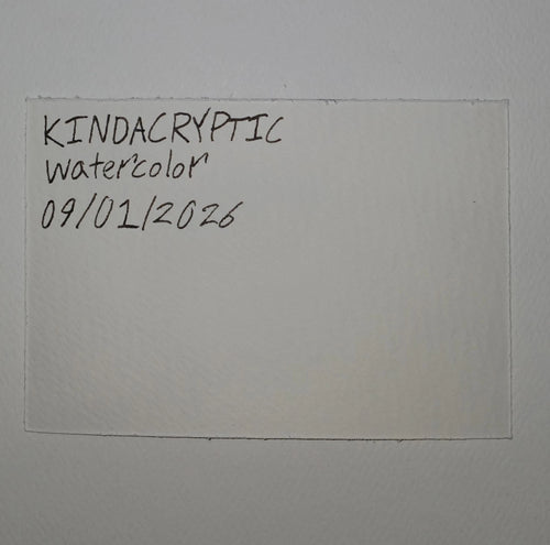 ACEO Egret Original Watercolor Painting Signed 3.5 X 2.5 inches